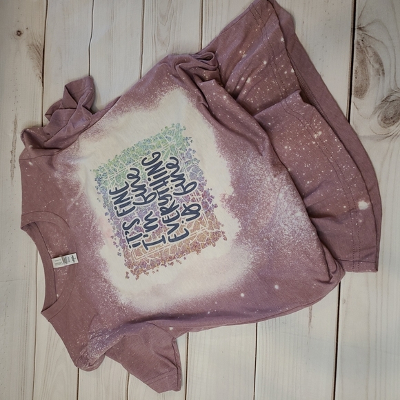 I'm fine, really Sublimation bleached shirt - Picture 1 of 3